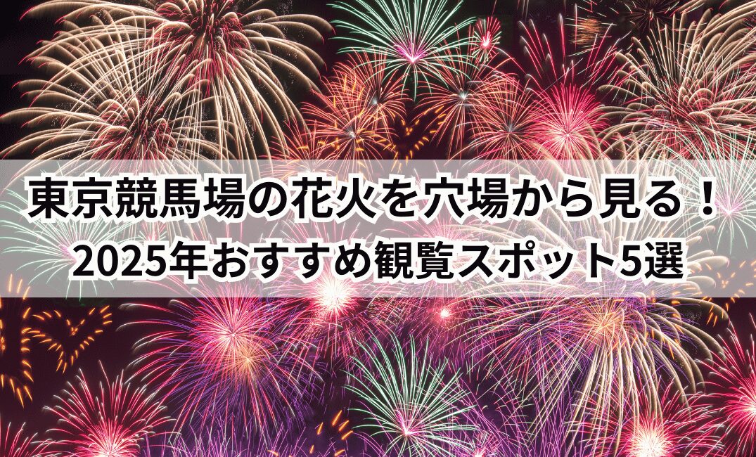 東京競馬場花火大会 穴場